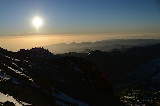 23 Berlin Camp With Cerro Catedral Behind Just Before Sunset From Aconcagua Camp 3 Colera.jpg